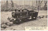 Postkarte mit: Züge - Machine en miniature, Lausanne 1924